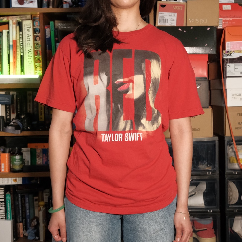 Taylor Swift Red Graphic Women's Top
